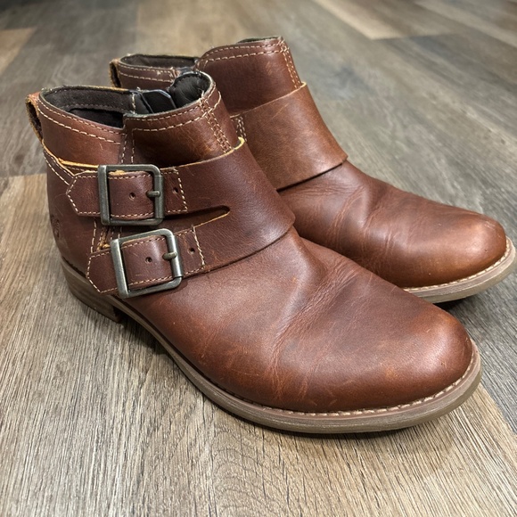 Timberland Boots Women’s 6.5 Earthkeeper Savin Hill Double-Buckle Ankle Y2K Boho - Picture 2 of 14